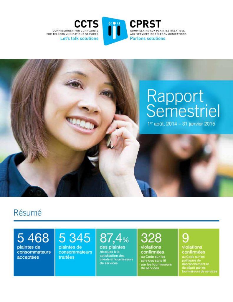 Rapport semestriel 2014-2015